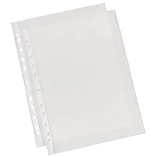 Esselte Standard Prospekthüllen-Set, 10 Stück, A4 Format, Farblos mit glänzender Oberfläche, Obere Öffnung, 0,055 mm PP-Folie, 56061