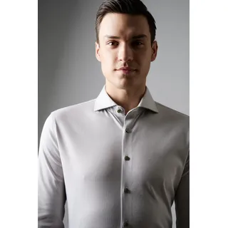 DESOTO Langarmhemd »Jerseyhemd Essential Hai langarm«, Flexibler Stretch, grau