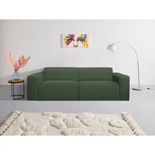 INOSIGN 3-Sitzer »Koa, 228 cm, Modulsofa in Webstoff, Cord«, Designsofa in Cord grün