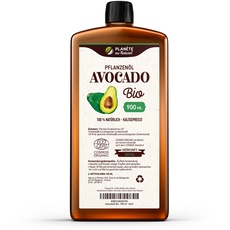 Avocadoöl Bio 900 ml - 100% Bio, Rein, Natürlich & Kaltgepresst