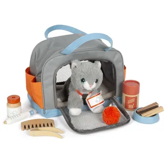 Small Foot Company Small Foot Katze mit Tasche und Pflege-Set