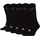 5 Paare Schwarz 35-38