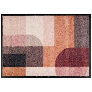 Schöner Wohnen FUßMATTE , Multicolor , Textil , Abstraktes , rechteckig , 67x100 cm , Bsci , schmutzabweisend, für Fußbodenheizung geeignet, rutschhemmend, pflegeleicht , Teppiche und Böden, Schmutzfangmatten, Fußmatten