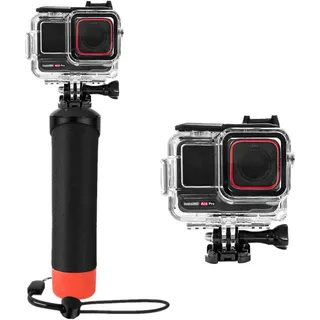 Wasserdichter Case&Floating Handgriff Kompatibel mit Insta360 Ace Pro, Schutz Unterwasser Tauchgehäuse Shell mit Halterung Zubehör für Insta360 Ace Pro