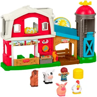 Fisher-Price Little People Bauernhof Spielset Lernspielzeug für Kleinkinder, mehrsprachige Version