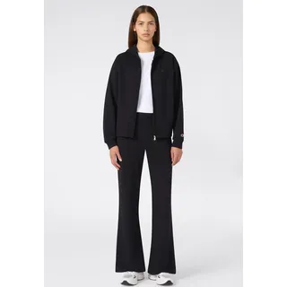 Jogginganzug CHAMPION "SPORTWEAR ZIP-UP SWEATSUITS Standard Fit", Damen, Gr. XXL, nbk, nbk, Obermaterial: 95% Baumwolle, 5% Elasthan, Sportanzüge Jogginganzug, zweiteiliges Set, aus Baumwolle und Elasthan, Standard Fit
