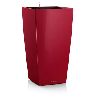 LECHUZA Cubico Premium 30 30 x 30 x 56 cm Scarlet Rot Hochglanz