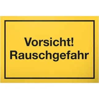 DankeDir! Vorsicht Rauschgefahr Schild mit Spruch - lustiges Geschenk für ihn Geschenkidee Geburtstagsgeschenk Männer Jungs Party Deko Zubehör Scherzartikel JGA - Accessoire Fotobox