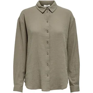 JDY Damen Musselin-Bluse JDYTheis Langarm | Shirt