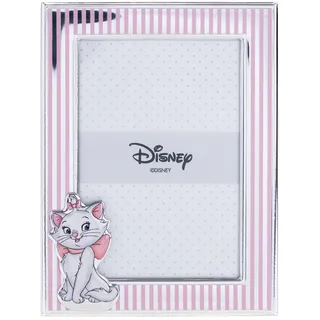 VALENTI & CO. Disney Baby - Minou Aristocats Bilderrahmen in Silber für Kinder, Geschenkidee für Taufe, Geburt oder Geburtstag (9x13 cm)