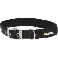 Kerbl Miami Plus Nylonhalsband mit Softeinlage, schwarz, 53-61cm (Hund, Hundesport), Halsband + Leine