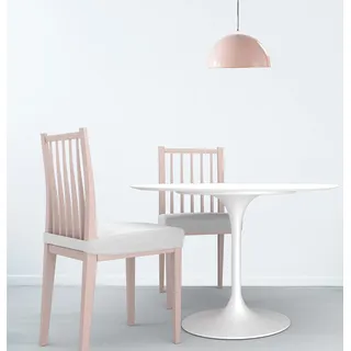 1 Paar Stuhlhussen ohne Rückenlehne, elastisch, dehnbar, maschinenwaschbar, für Büro- und Esszimmerstühle, Weiß