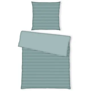 Tom Tailor Wendebettwäsche , Weiß, Mauve, Salbeigrün , Textil , Streifen , 135x200 cm , pflegeleicht , Heimtextilien, Bettwäsche & Leintücher, Bettwäsche, Wendebettwäsche