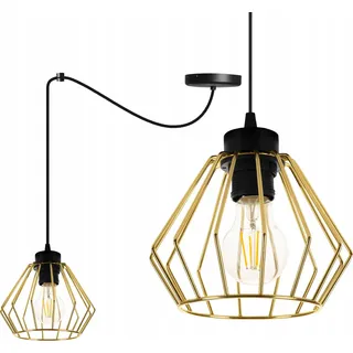 Golden Spider Deckenhängelampe, Drahtplafon - Schwarz, Gold