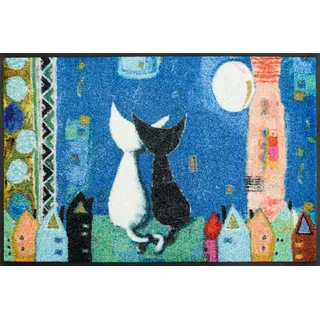 Wash+Dry Romance 50 x 75 cm Blau/Mehrfarbig