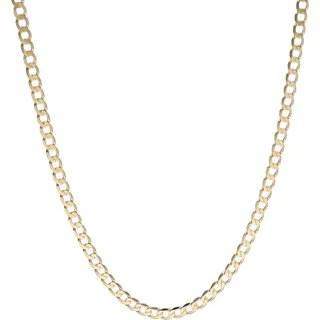 Panzerkette LUIGI MERANO "Kette Panzerkette, massiv, Gold 585" Gr. 50, gold, Halsketten, Herren, 50, Gelbgold 585, Panzerkette