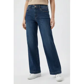 MAC Stretch-Jeans »RICH PALAZZO« Naht-Details an den Gesäßtaschen
