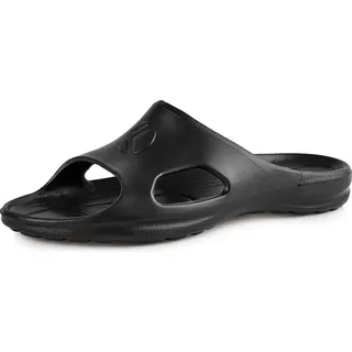 Ladeheid Damen leichte Eva Badelatschen Gartenschuhe Badepantolette Badeschuhe KL039D (Schwarz, 38 EU) - Schwarz