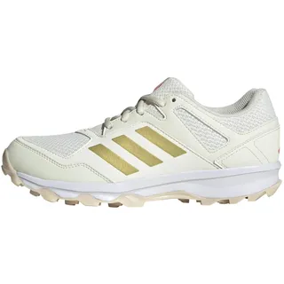adidas Damen Fabela Rise Hockey-Schuhe, Off White/Gold met./Crystal Sand, 44 EU