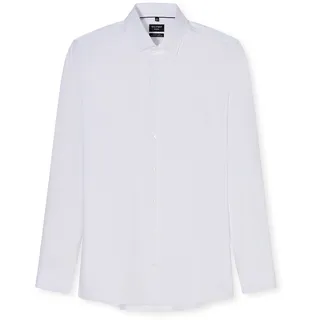 Olymp Businesshemd »No. Six 24/Seven super slim« Jersey-Hemd, weiß,