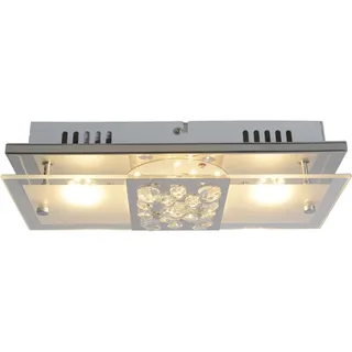 Näve LED-Deckenleuchte Lettona 30 cm x 12 cm Chrom