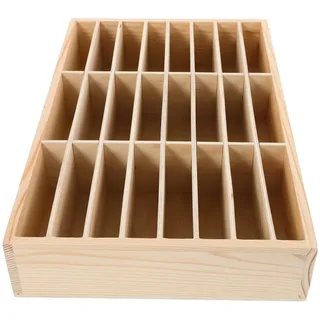 PRETYZOOM Handy Aufbewahrungsbox Holz mit mehreren Fächern, Smartphone Organizer für Klassenzimmer Büro Schreibtisch, Telefon Ablagehalter zur übersichtlichen Geräteverwaltung