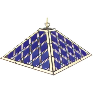 Näve Hängeleuchte , Blau , Metall, Glas , 40x111x40 cm , Lampen & Leuchten, Leuchtenserien