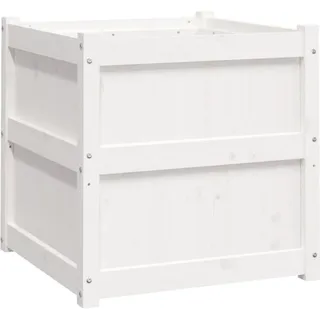 vidaXL Pflanzkübel 2 Stk. 40 x 40 x 40 cm Weiß