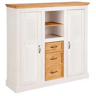 OTTO home Highboard Selma 130 x 130 x 38 cm Weiß