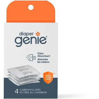 Diaper Genie Playtex Carbon Filter Refill Tray for Diaper Pails, 4 Carbon Filters by Diaper Genie