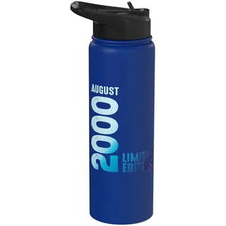 August 2000 Jahr 2000 Retro 2000 Vintage Limited Edition Stainless Steel Insulated Water Bottle