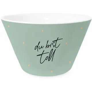 Grafik  Werkstatt Müsli-Schale Porzellan Grün