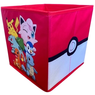 Character World Offiziell lizenzierte Pokemon-Aufbewahrungsboxen 2er-Pack faltbare Aufbewahrungswürfel im Posse-Design