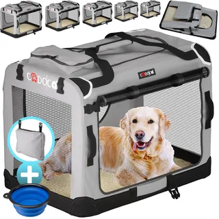 CADOCA® Hundebox XXL Faltbar - Silber