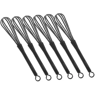 OFFIGAM 6 Stück Haarfärbemixer Aus Kunststoff Manueller Schneebesen Für Gleichmäßiges Mischen Von Haarfarbe Mini Rührbesen Für Salonbedarf Küche Und Haushalt Leicht Zu Reinigen