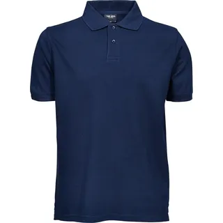 Tee Jays 1400 | Herren Heavy Poloshirt - bis 60 °C waschbar - Farbe: Navy - Größe: 4XL - Blau
