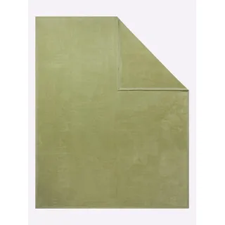 Wohndecke IBENA Gr. 3, grün (lindgrün), B:100cm L:150cm, 58% Baumwolle, 35% Polyacryl, 7% Polyester, Wohndecken, Wohndecke