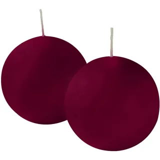 Risthò 56209_28 Kugelkerzen, Bordeaux, Durchmesser 8 cm, 4 Stück