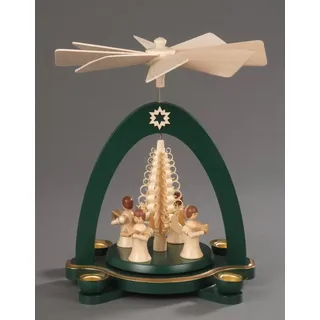 ALBIN PREIßLER Weihnachtspyramide 17 x 20 cm grün