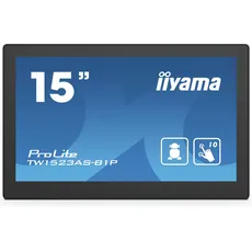 iiyama TW1523AS-B1P (1920 x 1080 Pixel, 15.60"), Monitor, Schwarz