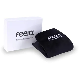 feela.® Sitzkissen-Bezug für Orthopädisches Sitzkissen (Schwarz, Velboa)