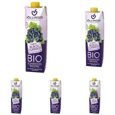 Höllinger BIO Johannisbeere, 1000 ml (Packung mit 5)