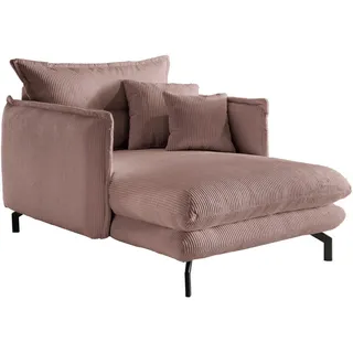 P & B Xxl-Sessel , Rosa , Metall , Füllung: Schaumstoff,Schaumstoff , 111x101x167 cm , Made in Europe , Wohnzimmer, Sessel, XXL-Sessel