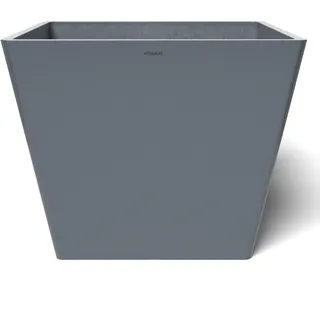POTS&More Pflanztopf Prismo 50 (50 cm, quadratische Form, Farbe Grau, Höhe 40,5 cm, Übertopf Kunststoff, für Zimmerpflanzen) VP025001