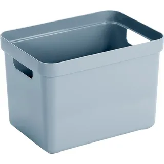 SUNWARE Aufbewahrungsbox Bad 35 x 24,6 x 24,3 cm 1-tlg. Blau