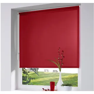 Seitenzugrollo K-HOME "Thermo Klemmfix-Rollo" Gr. 1, rot, B:40cm H:150cm, Polyester, Rollos, Seitenzugrollo, 1 Stück, Topseller