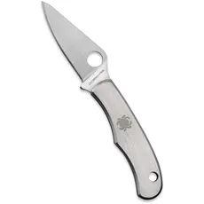 Spyderco Erwachsene Messer Bug Slip Joint Taschenmesser aus Edelstahl, Silber