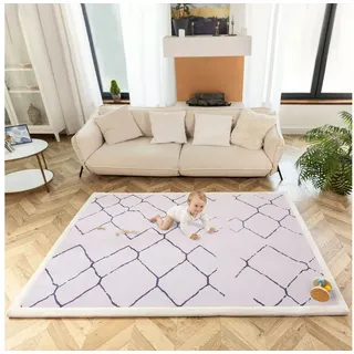 Hakuna Matte Wolkenweiche Spielmatte Baby 200x150x2,5cm – Kinderzimmer Teppich mit hochwertigem Memory-Schaum – Krabbelmatte Baby mit Rutschfester Unterseite – Krabbeldecke Baby, Kinderteppich, Tatami Matte