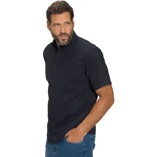 JP 1880, Herren, Große Größen, Leinenmix-Hemd, Halbarm, Buttondown-Kragen, Modern Fit