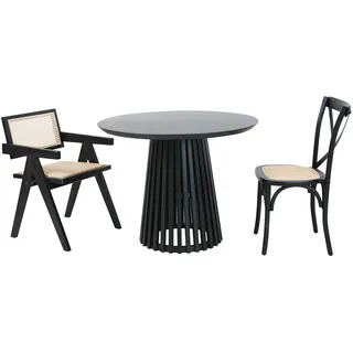 SIT Möbel Esstisch Ø 100 cm schwarz